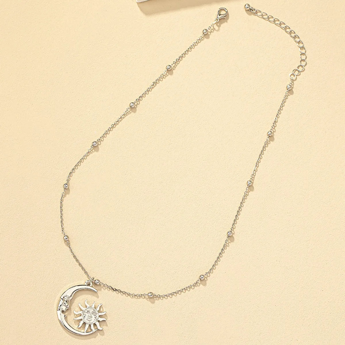 Ig Style Simple Style Sun Moon Alloy Plating Women's Pendant Necklace