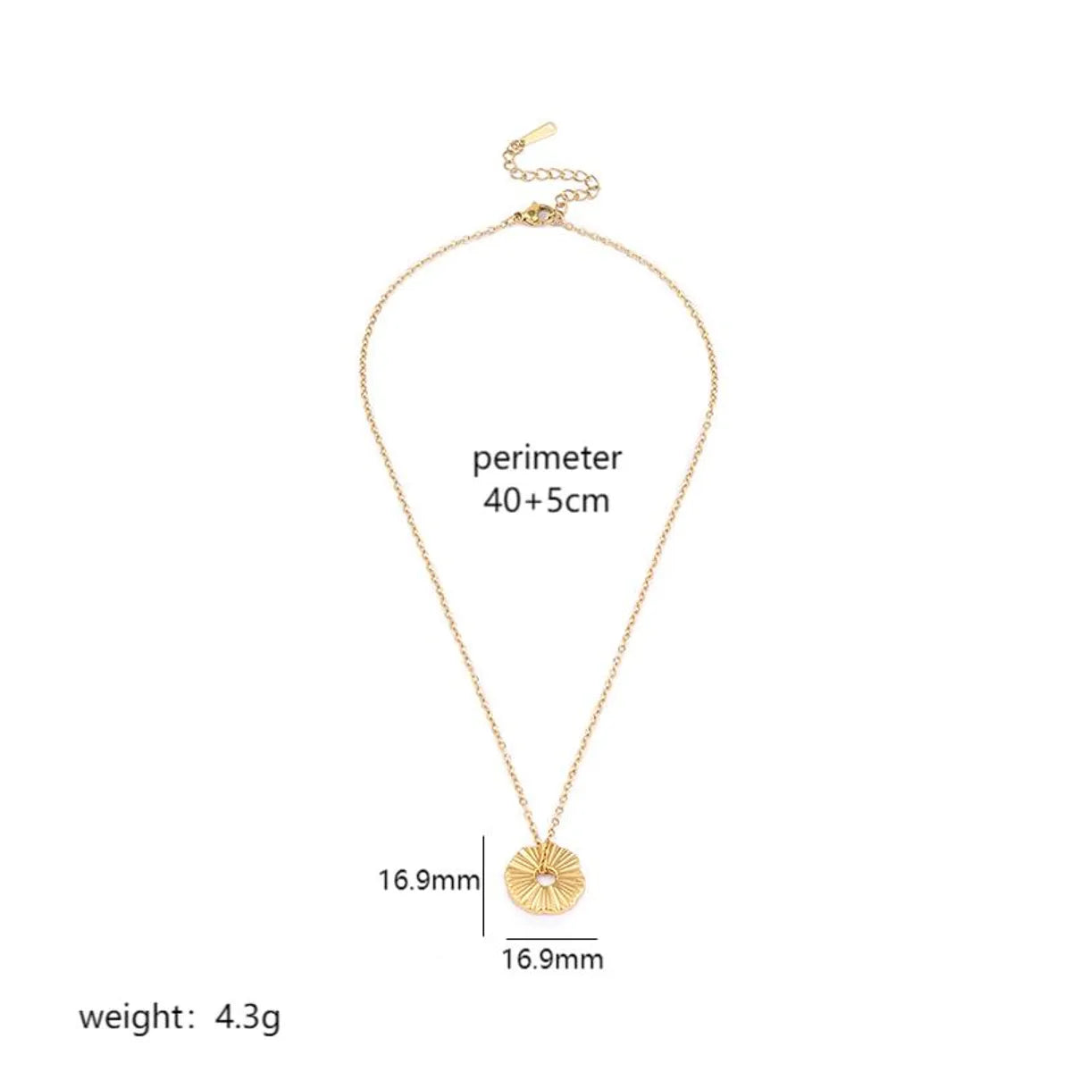 Stainless Steel 18K Gold Plated IG Style Enamel Plating Star Moon Heart Shape Pendant Necklace