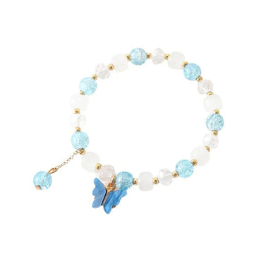 IG Style Sweet Butterfly Beaded Crystal Wholesale Bracelets