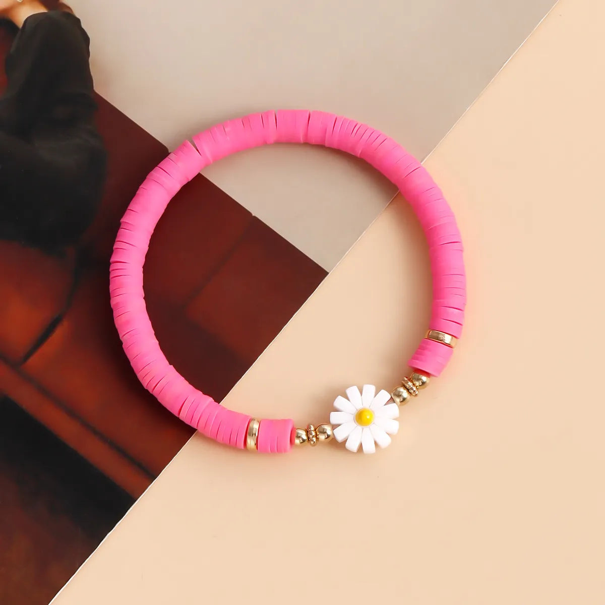 IG Style Sweet Flower Soft Clay Wholesale Bracelets