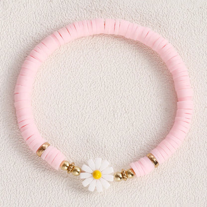 IG Style Sweet Flower Soft Clay Wholesale Bracelets