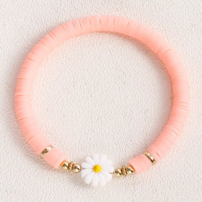 IG Style Sweet Flower Soft Clay Wholesale Bracelets