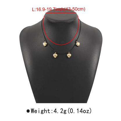 IG Style Sweet Heart Shape CCB Wax Line Wholesale Pendant Necklace