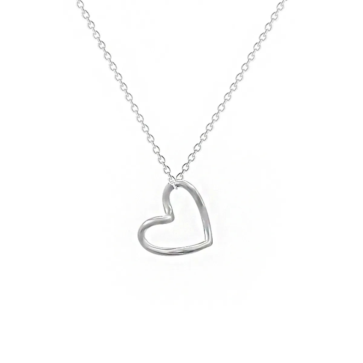 Ig Style Sweet Heart Shape Titanium Steel Plating Pendant Necklace