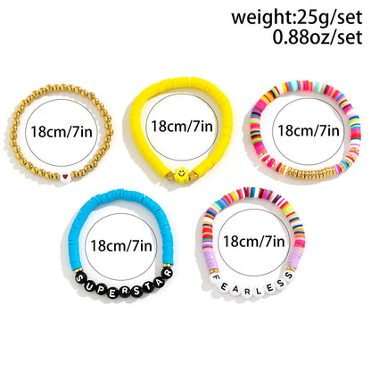 IG Style Sweet Star Daisy Alloy Soft Clay Plating Women's Bracelets