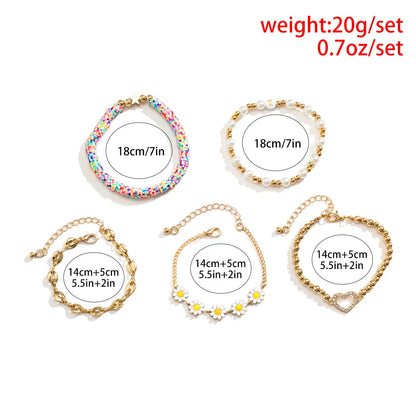 IG Style Sweet Star Daisy Alloy Soft Clay Plating Women's Bracelets