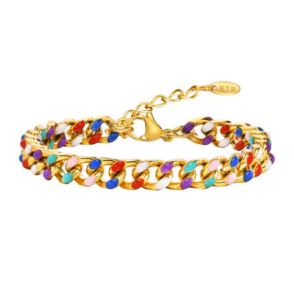 IG Style Vacation Beach Colorful 201 Stainless Steel Bracelets In Bulk