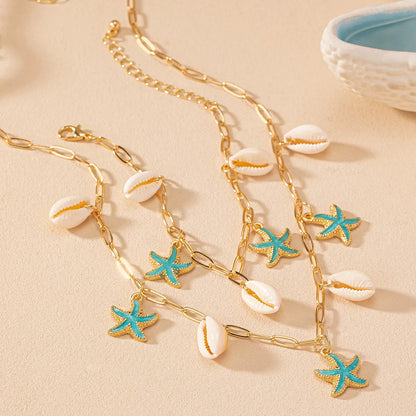 IG Style Vacation Modern Style Starfish Shell Alloy Shell Women'S Bracelets Necklace