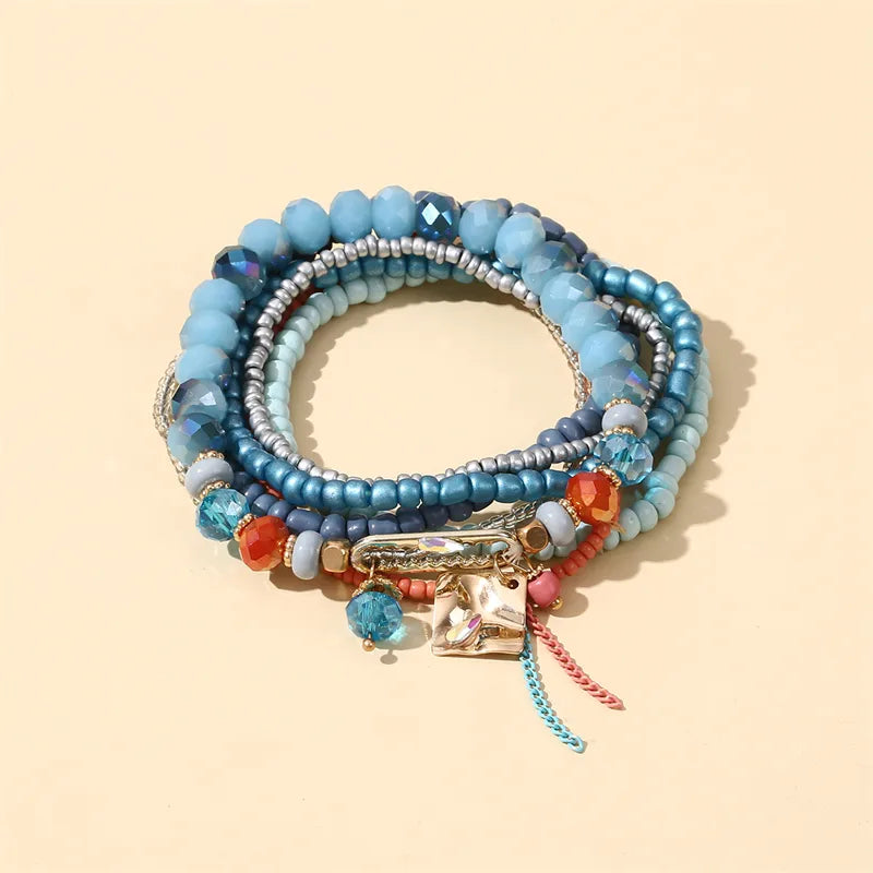 IG Style Vacation Simple Style Geometric Glass Beaded Women'S Bracelets