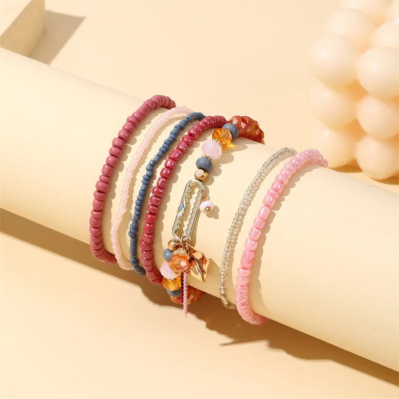 IG Style Vacation Simple Style Geometric Glass Beaded Women'S Bracelets