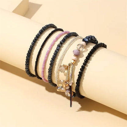 IG Style Vacation Simple Style Geometric Glass Beaded Women'S Bracelets