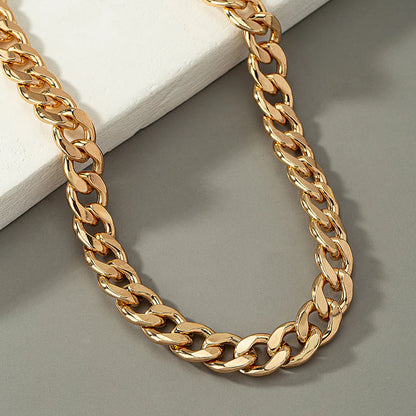 Ig Style Vintage Style Necklace Ferroalloy Plating Chain 14k Gold Plated Silver Plated Unisex Necklace