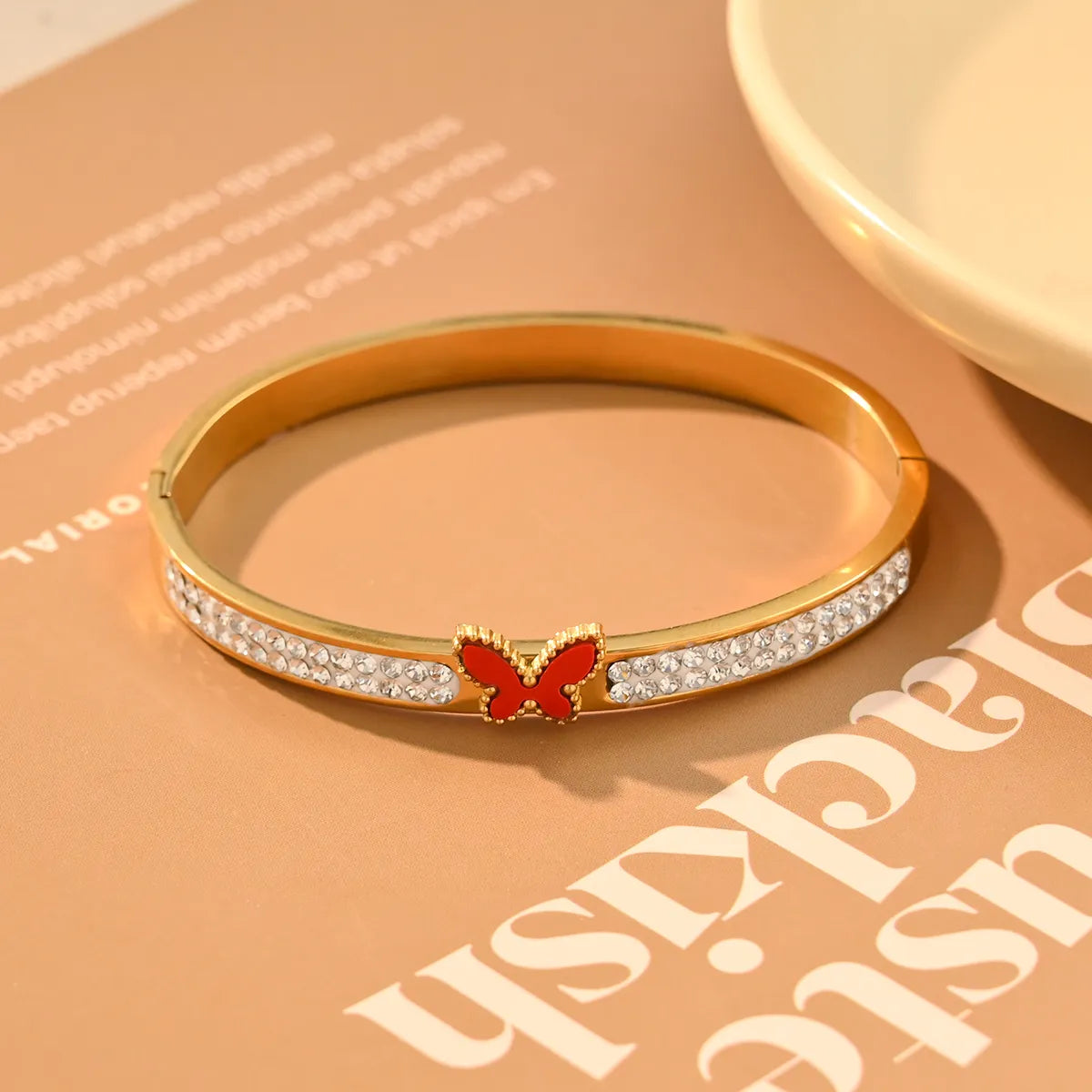 IG Style Y2K Butterfly 304 Stainless Steel Bangle In Bulk