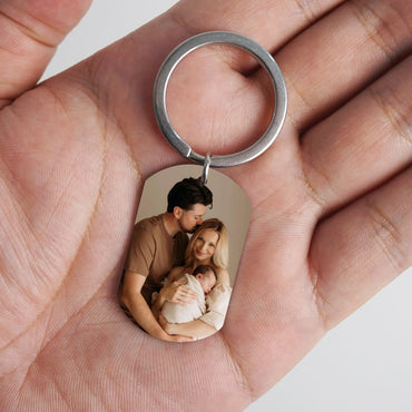 Personalized Doubled Sided Picture Keychain