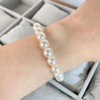 Imitation Pearl Copper Simple Style Geometric Bracelets