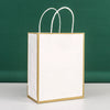 In Stock Frame Paper Bag Takeaway Milk Tea Kraft Paper Tote Bag Coffee Dessert Packing Bag Clothing Shopping Gift Bag