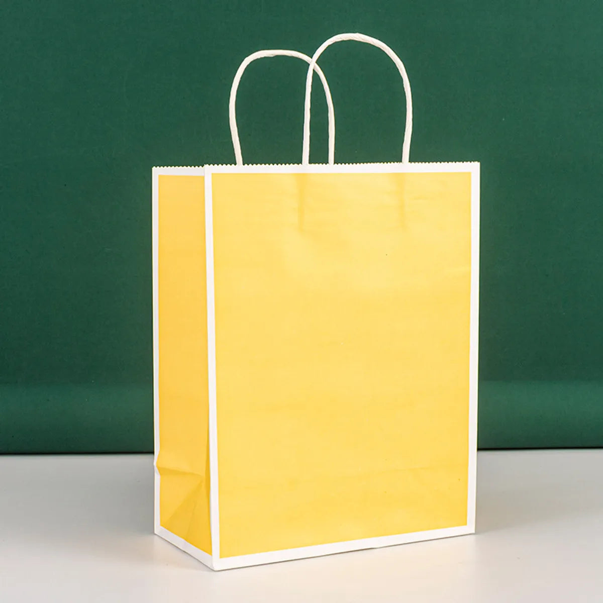 In Stock Frame Paper Bag Takeaway Milk Tea Kraft Paper Tote Bag Coffee Dessert Packing Bag Clothing Shopping Gift Bag