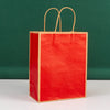 In Stock Frame Paper Bag Takeaway Milk Tea Kraft Paper Tote Bag Coffee Dessert Packing Bag Clothing Shopping Gift Bag