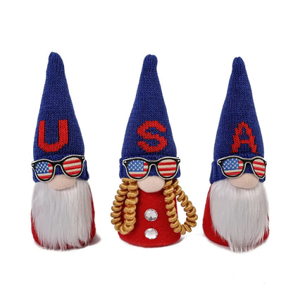 Independence Day American National Day IG Style Modern Style Doll Letter American Flag Cloth Polyester Party Festival Ornaments