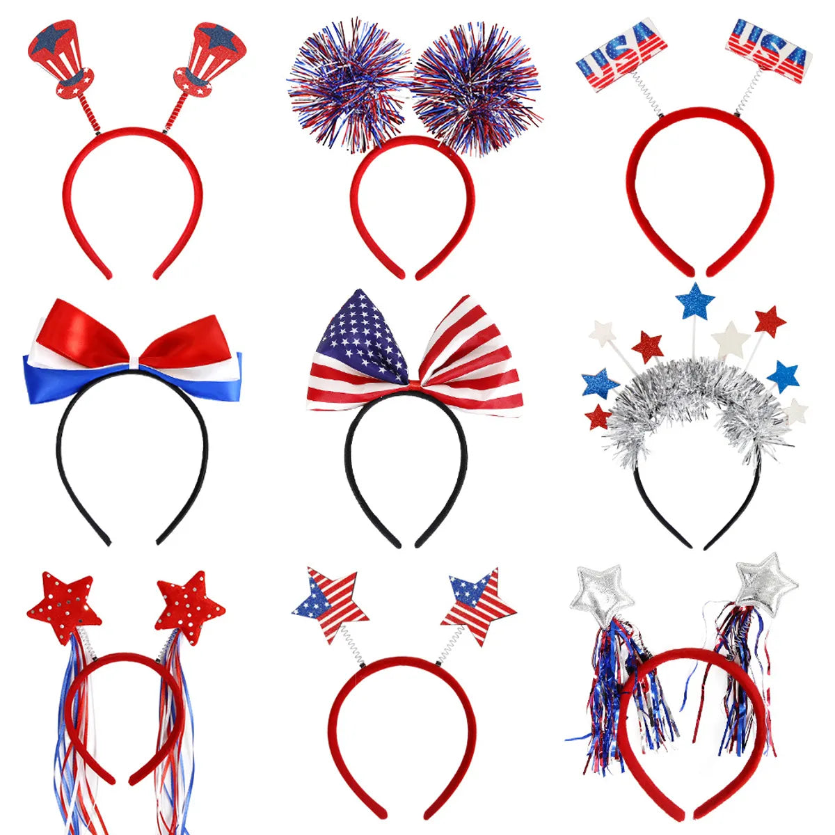 Independence Day Cute Star American Flag Plastic Holiday Party Festival Decorative Props