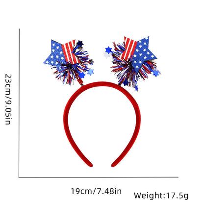 Independence Day Cute Star American Flag Plastic Holiday Party Festival Decorative Props