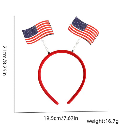 Independence Day Cute Star American Flag Plastic Holiday Party Festival Decorative Props