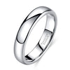 Independent Station Classic Simple Plain Ring Smooth Ring Straight Edge Width 2/4/6/8mm Tungsten Steel Ring For Men And Women