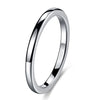 Independent Station Classic Simple Plain Ring Smooth Ring Straight Edge Width 2/4/6/8mm Tungsten Steel Ring For Men And Women