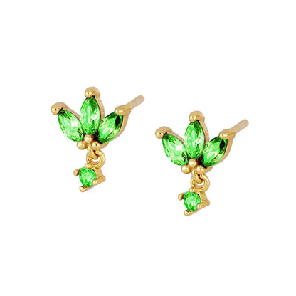 Sterling Silver Needle Inlaid Zircon Butterfly Ear Clip Earrings Women'S Simple Elegant Earrings Niche Design Ins Style Jewelry