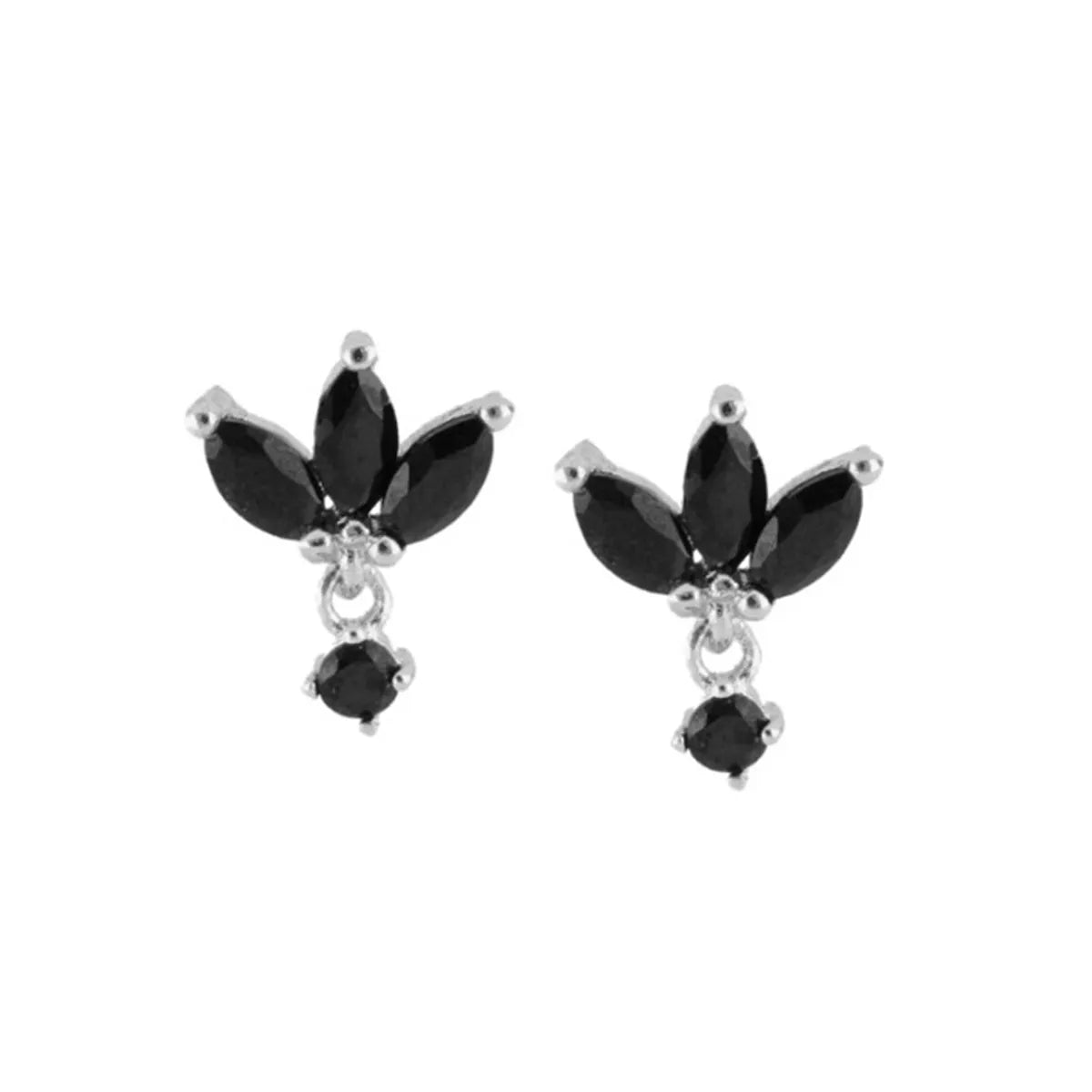 Sterling Silver Needle Inlaid Zircon Butterfly Ear Clip Earrings Women'S Simple Elegant Earrings Niche Design Ins Style Jewelry