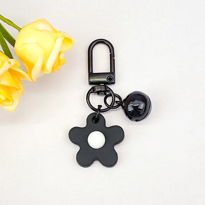 Fresh Colorful Small Flower Bell Keychain Diy Handmade Pendant Girl Heart Bag Door Buckle Cute Ornaments