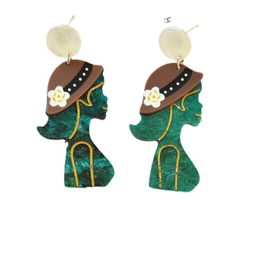 Ins Style Cartoon Character Bear Arylic Women'S Drop Earrings 1 Pair