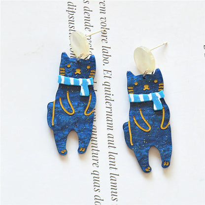 Ins Style Cartoon Character Bear Arylic Women'S Drop Earrings 1 Pair