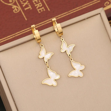 Ig Style Animal Butterfly Stainless Steel Bracelets Earrings Necklace