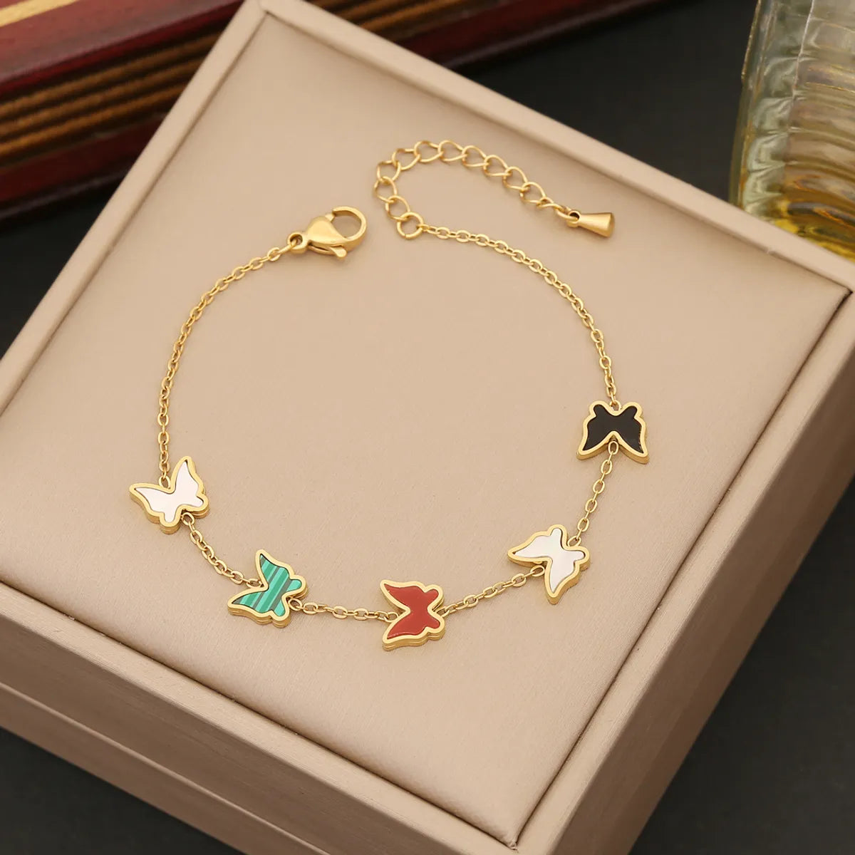 Ig Style Animal Butterfly Stainless Steel Bracelets Earrings Necklace