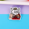 Ins Style Cute Cartoon Acrylic Kitten Brooch Badge Wholesale Clothes And Bags Pendant Patch Jewelry Pin