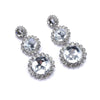 Ins Style Elegant Round Alloy Plating Inlay Glass Stone Women'S Earrings