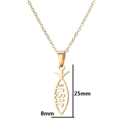 Ins Style Geometric Stainless Steel Plating Necklace 1 Piece