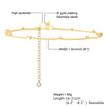 INS Style Simple Style Cross 201 Stainless Steel 18K Gold Plated Bracelets In Bulk