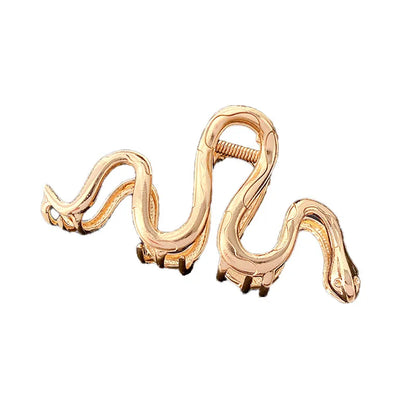 Ins Style Snake Alloy Hollow Out Hair Claws