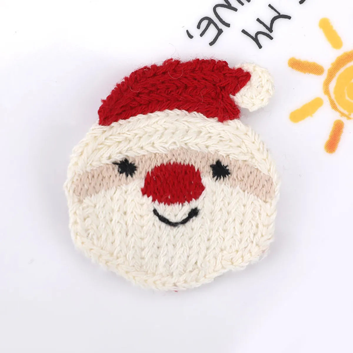 Internet Celebrity Cute Christmas Knitted Hairpin  Simple New Year Hairpin Korean Style Broken Hairpin Side Clip Autumn And Winter Hair Accessories For Women