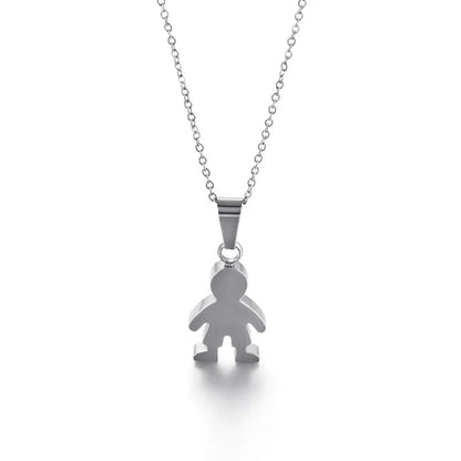 Titanium Steel 18K Gold Plated Animal Necklace