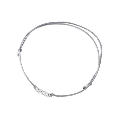 Japanese Style Round Sterling Silver Rope Bracelets