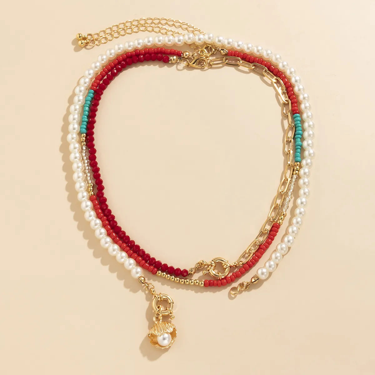 Retro Shell Alloy Wholesale Necklace