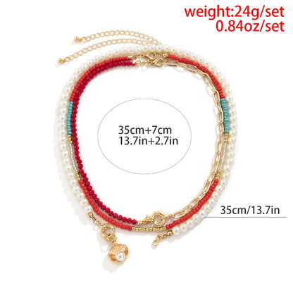 Retro Shell Alloy Wholesale Necklace