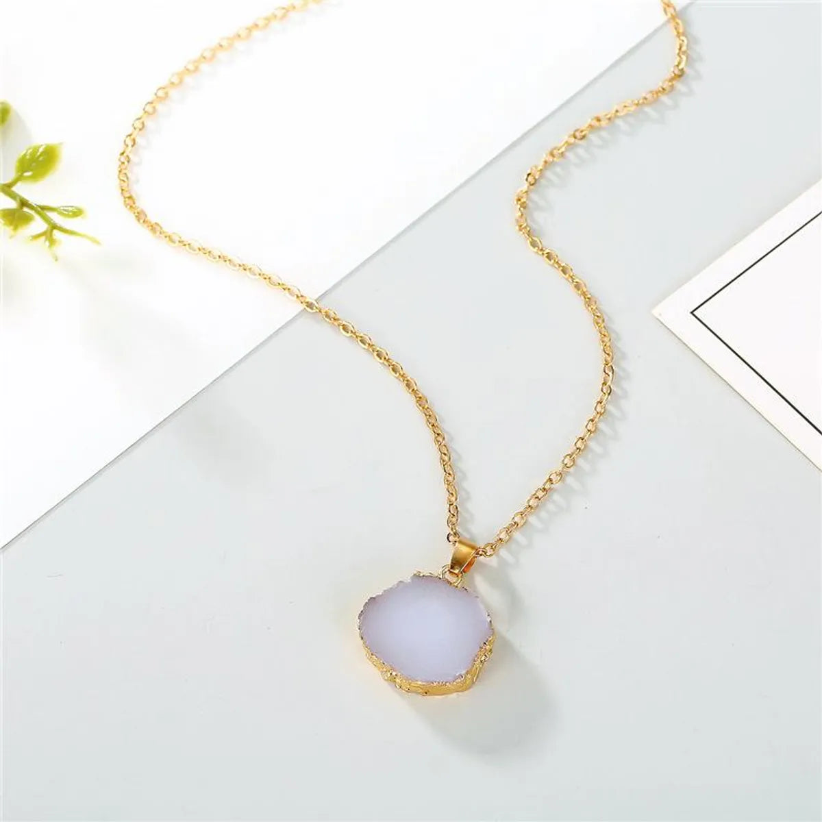 Wholesale Jewelry Fashion Irregular Alloy Pendant Necklace