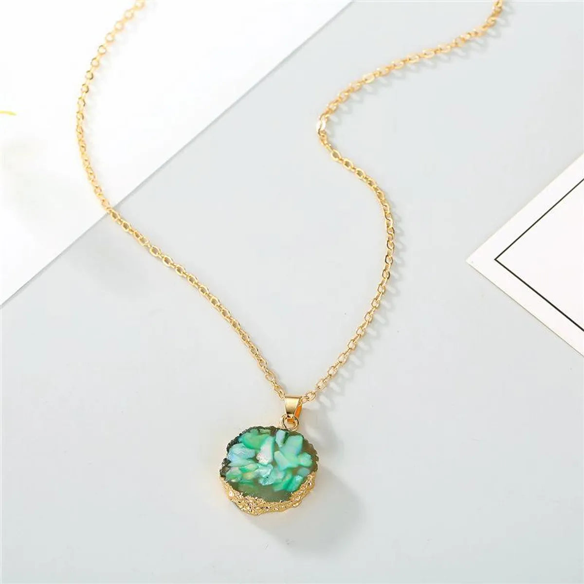 Wholesale Jewelry Fashion Irregular Alloy Pendant Necklace