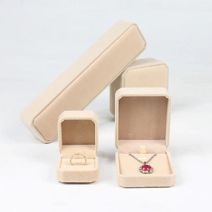 Jewelry Packaging Pendant Necklace Earring Flannel Jewelry Box