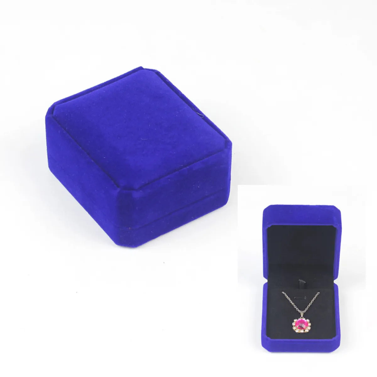 Jewelry Packaging Pendant Necklace Earring Flannel Jewelry Box