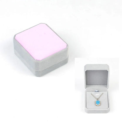 Jewelry Packaging Pendant Necklace Earring Flannel Jewelry Box